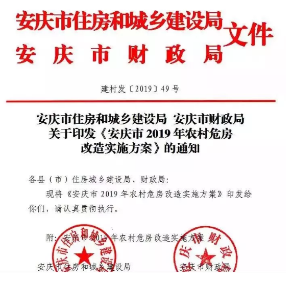 安慶市：2019年農(nóng)村危房改造實(shí)施方案公布，重建房屋補(bǔ)助戶均2萬(wàn)元